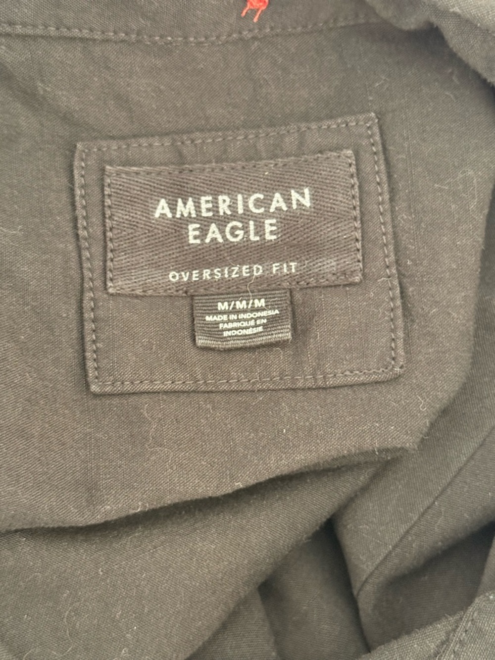 American Eagle Outfitters Men's Black Button-Down Shirt - Picture 2 of 3